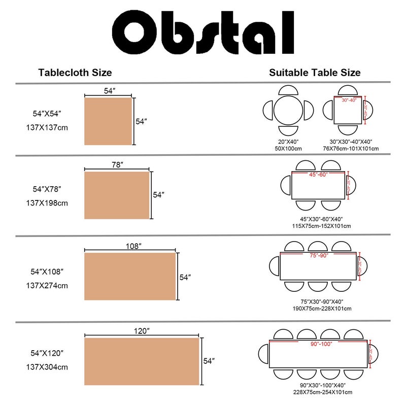 Obstal 100% Waterproof PVC Table Cloth, Oil-Proof Spill-Proof Vinyl Rectangle Tablecloth, Wipeable Table Cover for Outdoor and Indoor Use,Black,54 x 54 Inch - Image 5